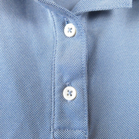 Vinyard Vines Blue Performance Polo Size M Contrast Collar - Picture 3 of 12